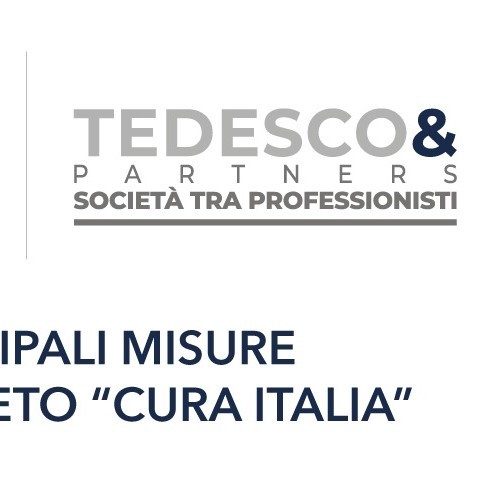 Principali misure DECRETO "CURA ITALIA"